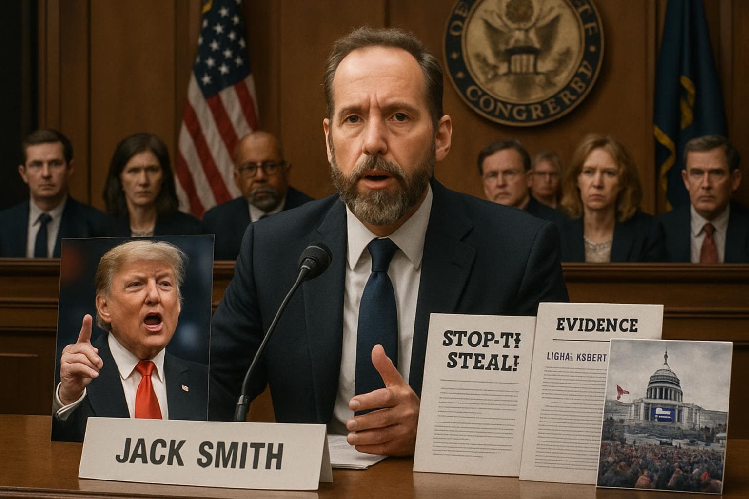 Jack Smith testifying to Congress about Trump charges