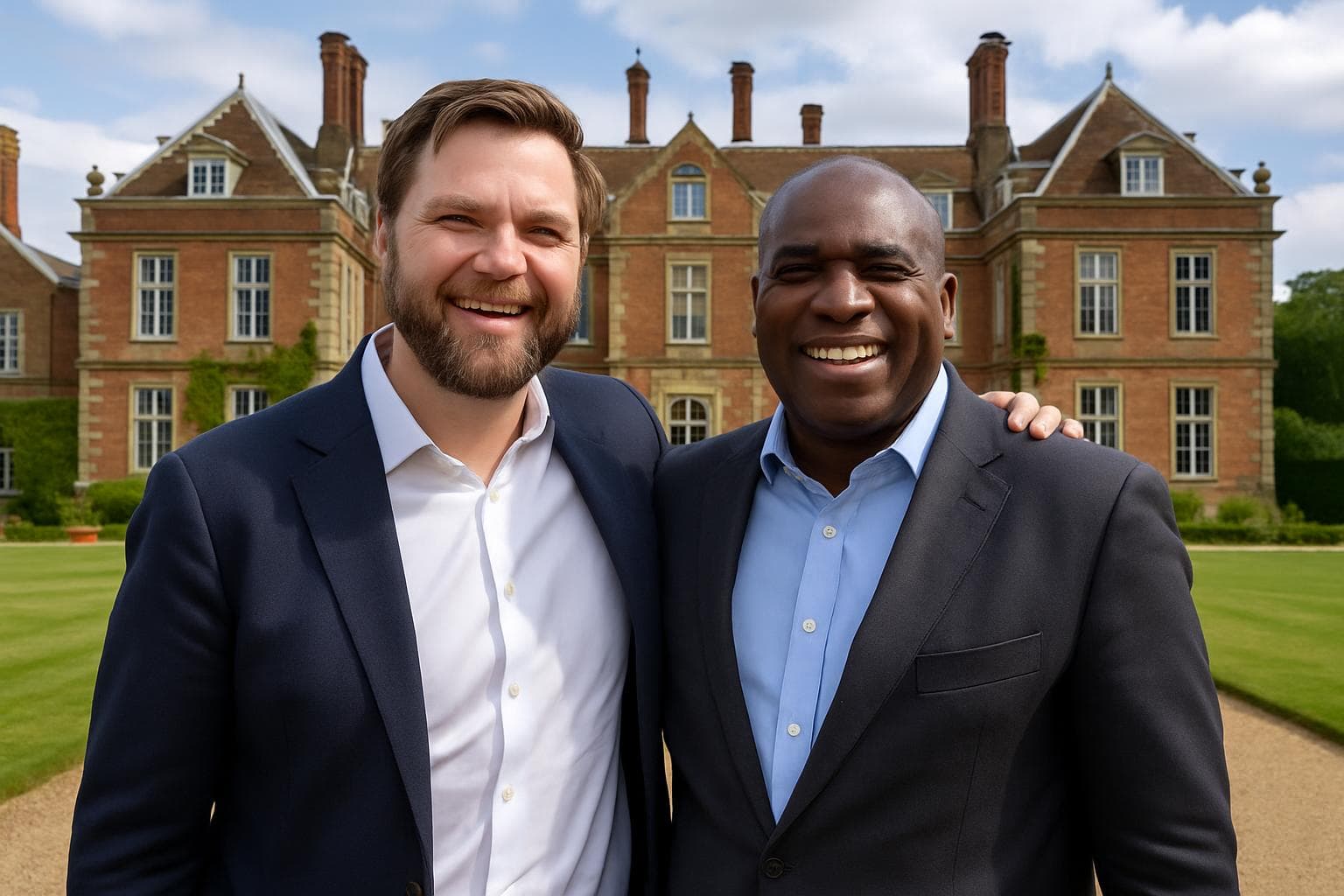 JD Vance and David Lammy at Chevening House