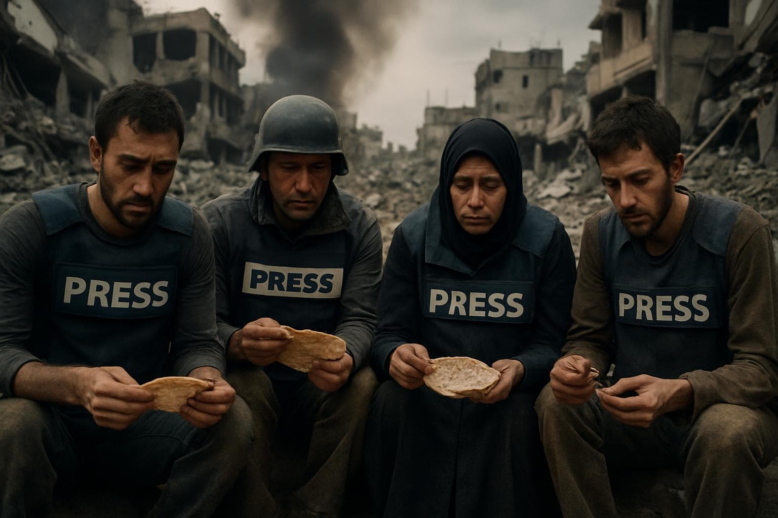 Journalists in Gaza facing food shortages during conflict