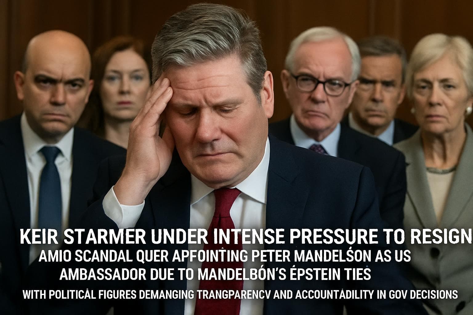 Keir Starmer facing calls to resign over ambassador scandal