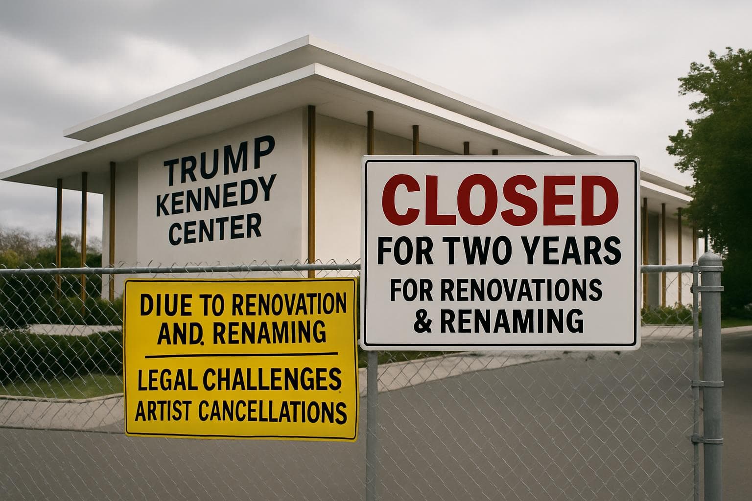 The Kennedy Center in Washington DC undergoing renovations