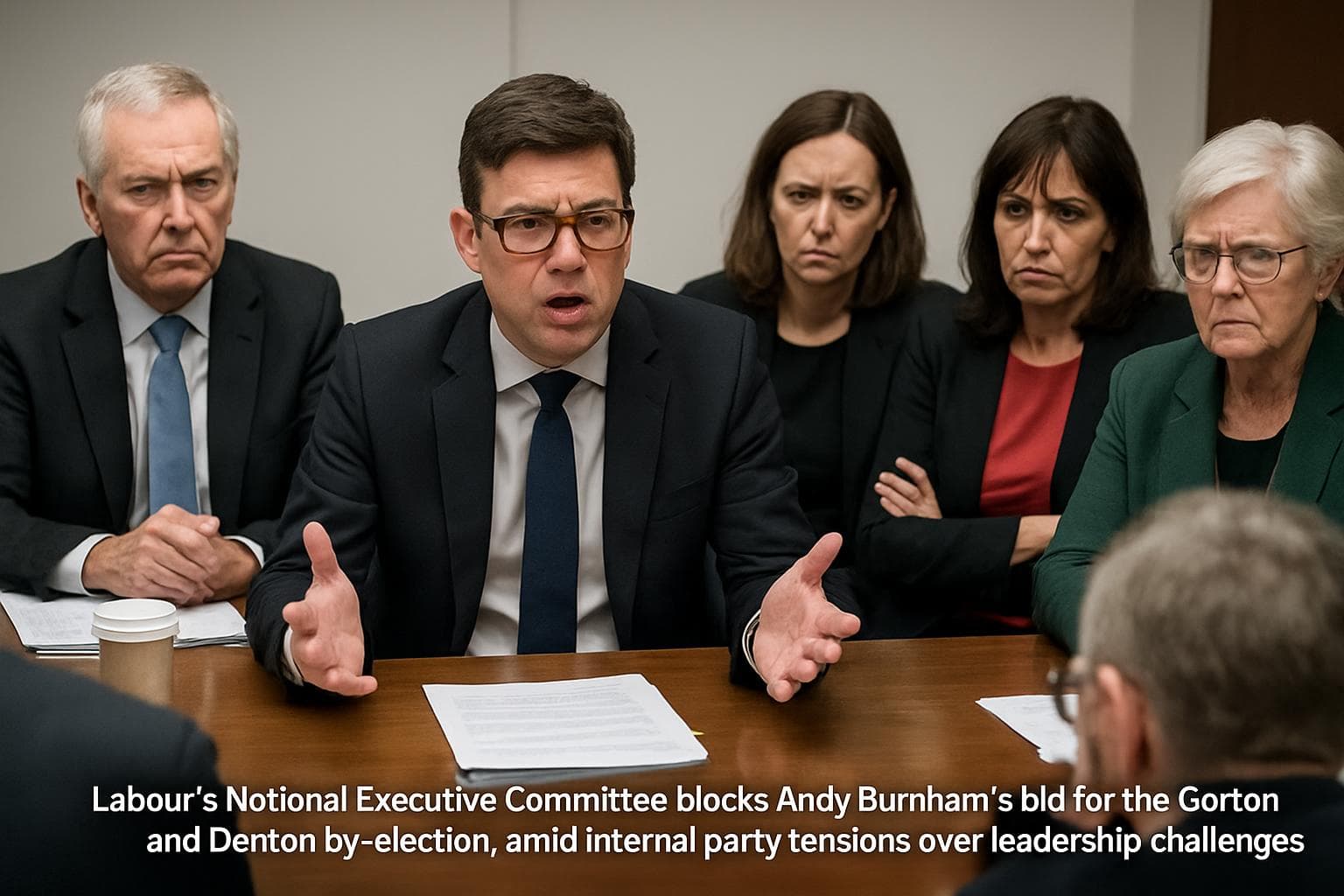 Labour National Executive Committee meeting blocking Andy Burnham