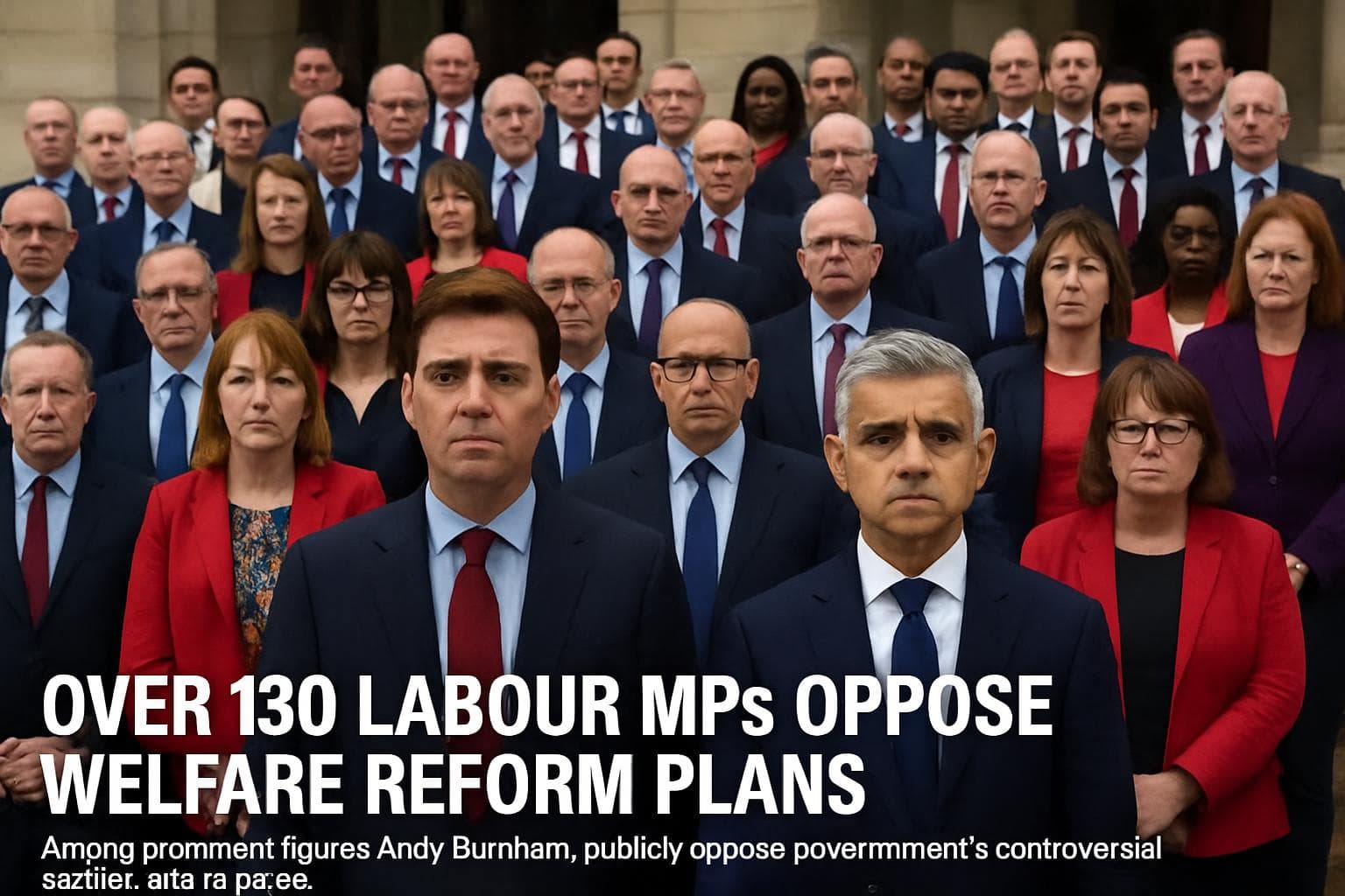 Labour MPs including Andy Burnham and Sadiq Khan opposing welfare reform