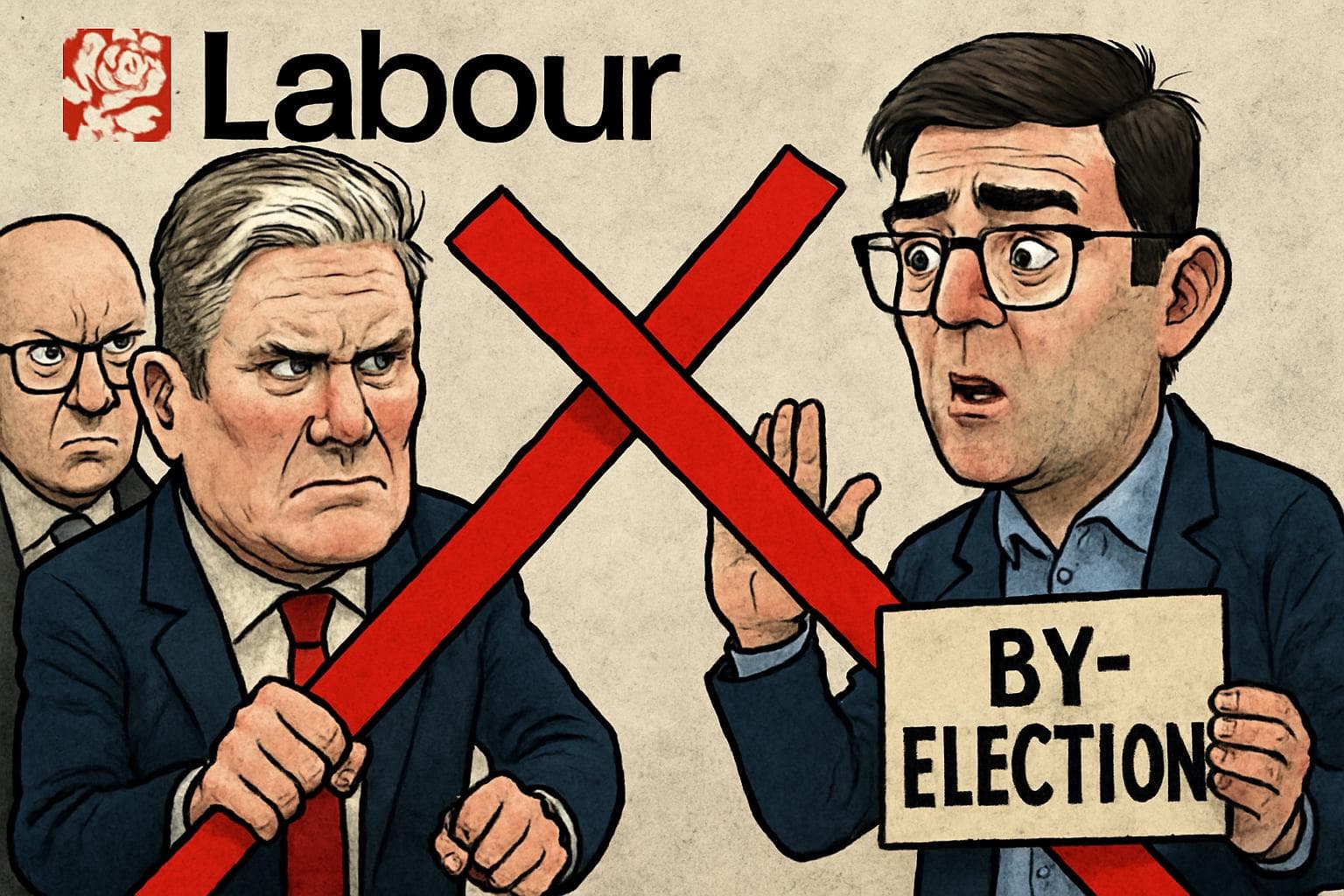 Keir Starmer and Andy Burnham in political discussion