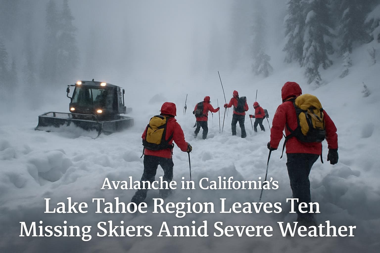 Rescue teams search for missing skiers after Lake Tahoe avalanche