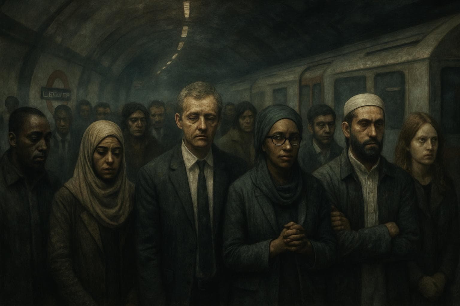 Diverse communities in London underground after 2005 bombings