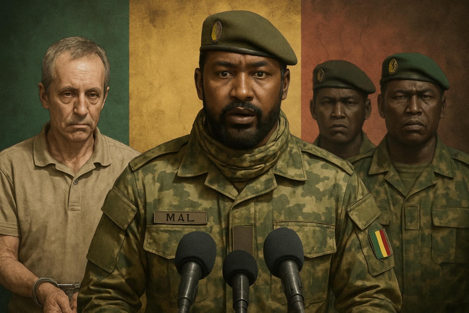 Malian official announces arrest of French national and generals