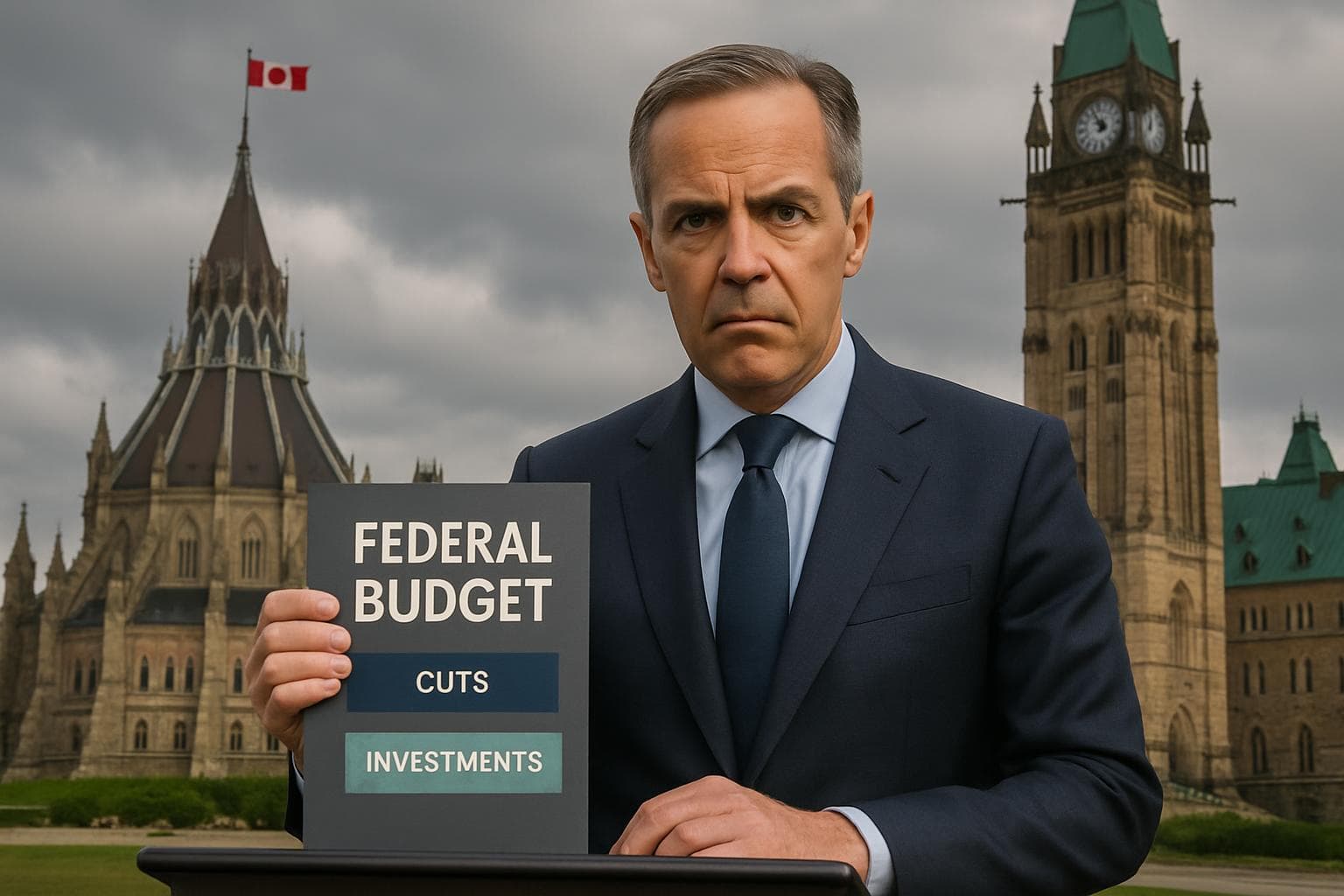 Prime Minister Mark Carney at Canadian Parliament with budget