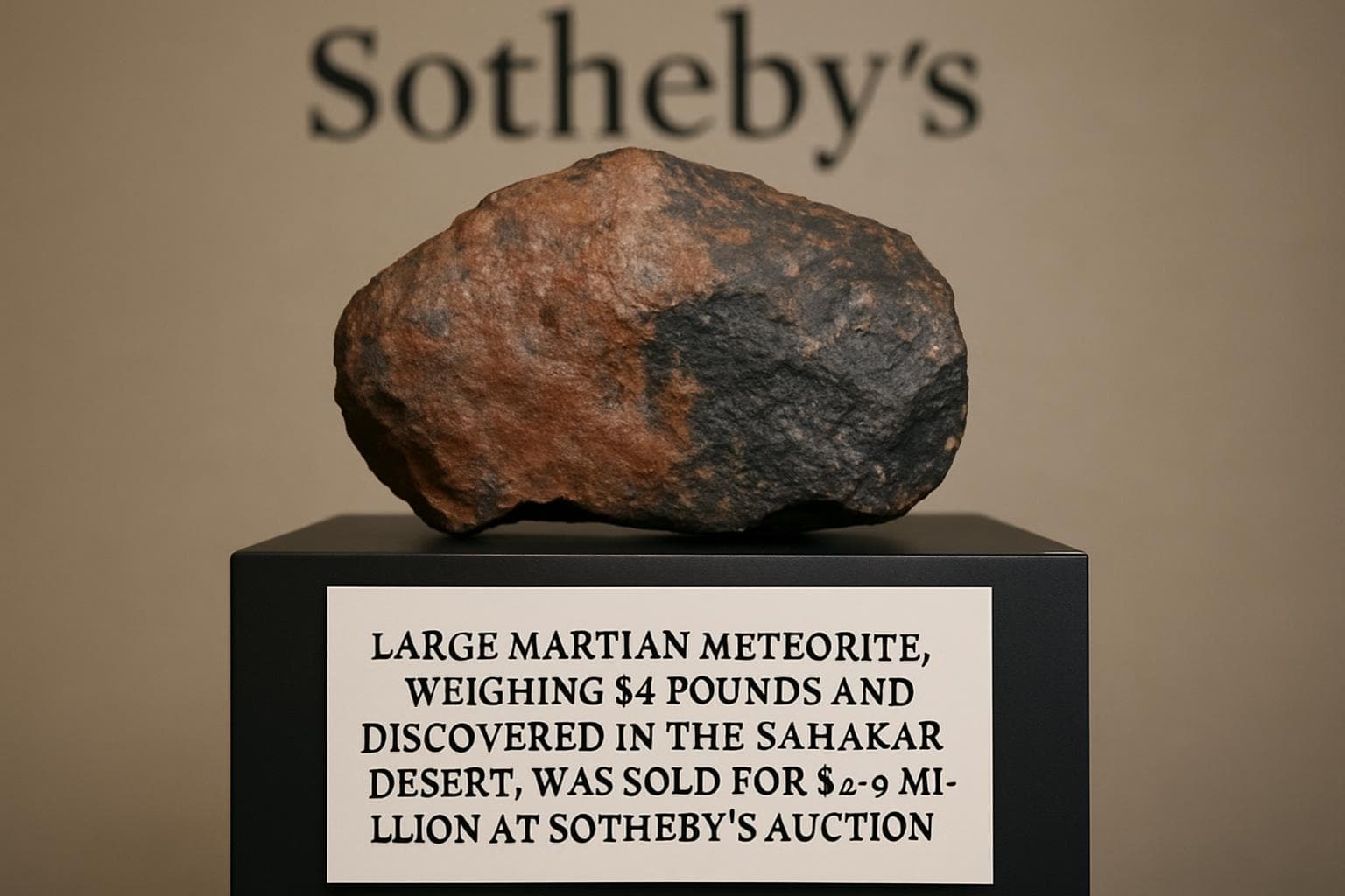 Large Martian meteorite found in Sahara Desert