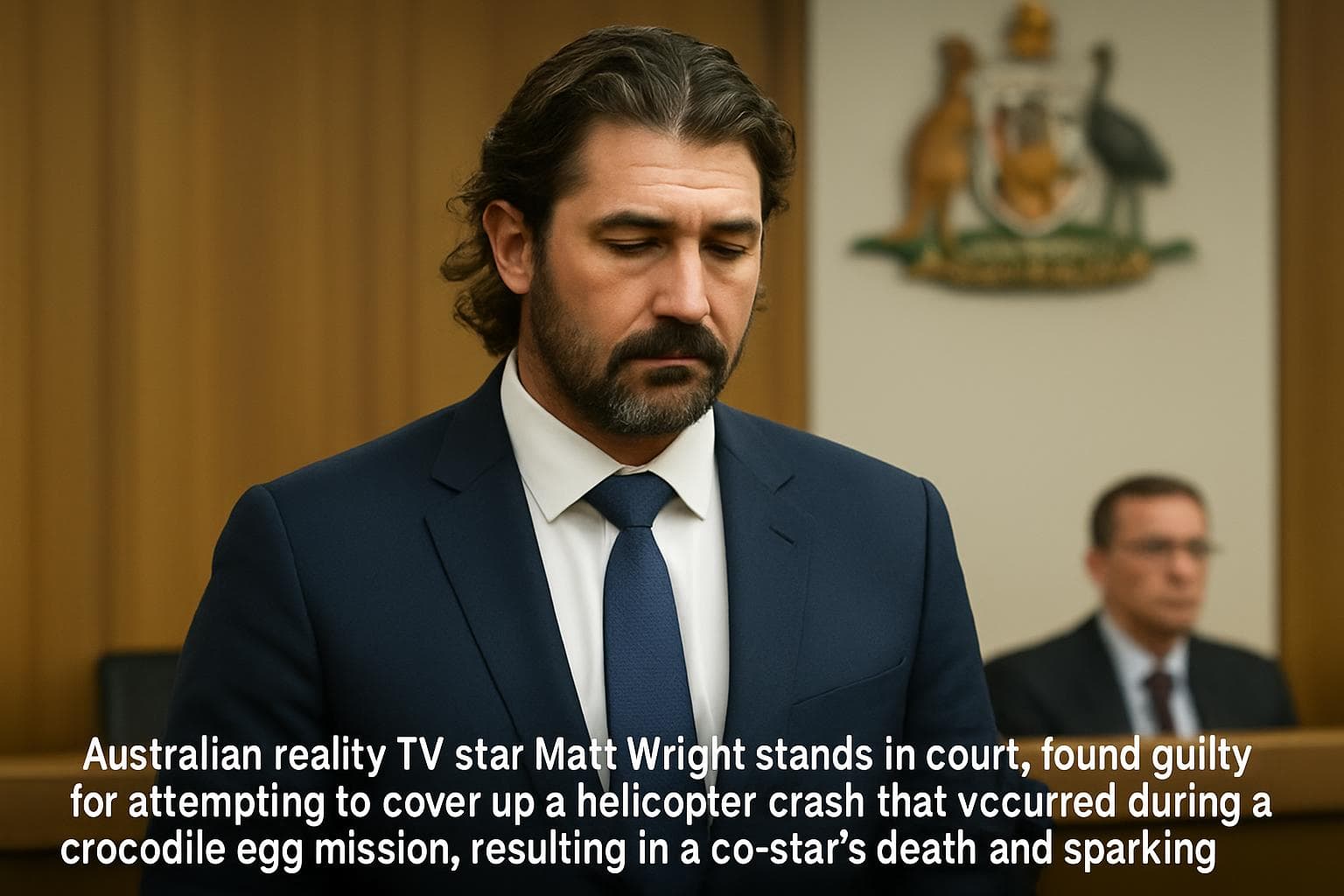 Matt Wright in court related to helicopter crash case