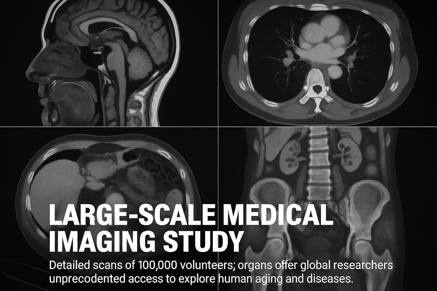 Detailed medical scans of human organs from study