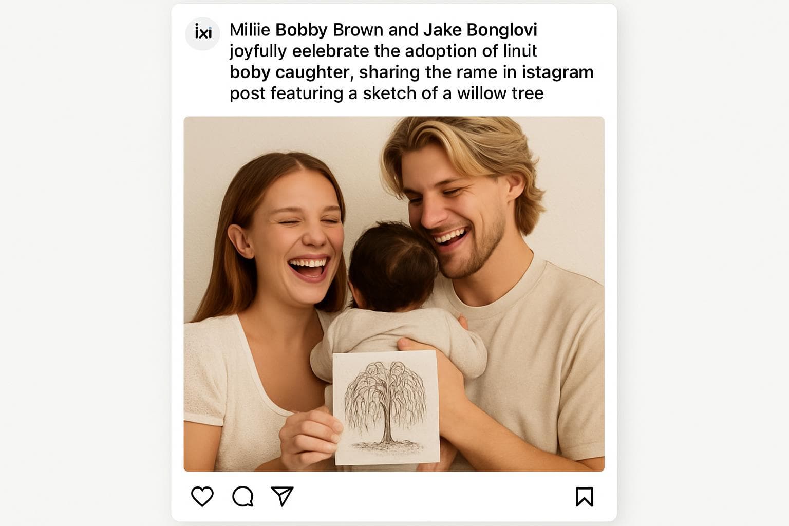 Millie Bobby Brown and Jake Bongiovi celebrate baby adoption