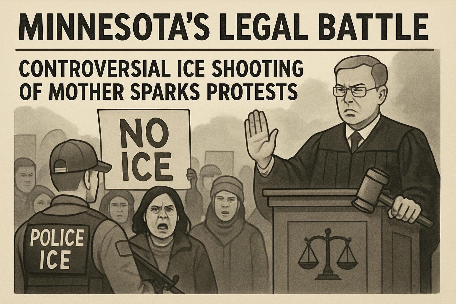 Protesters in Minnesota rally against ICE presence