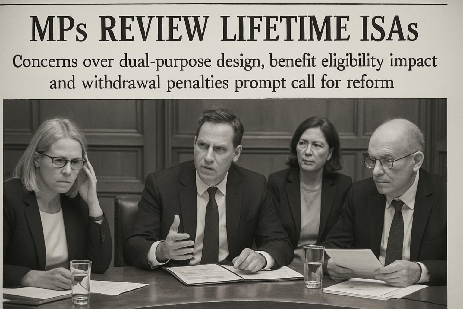 Committee of MPs discussing Lifetime ISAs reform