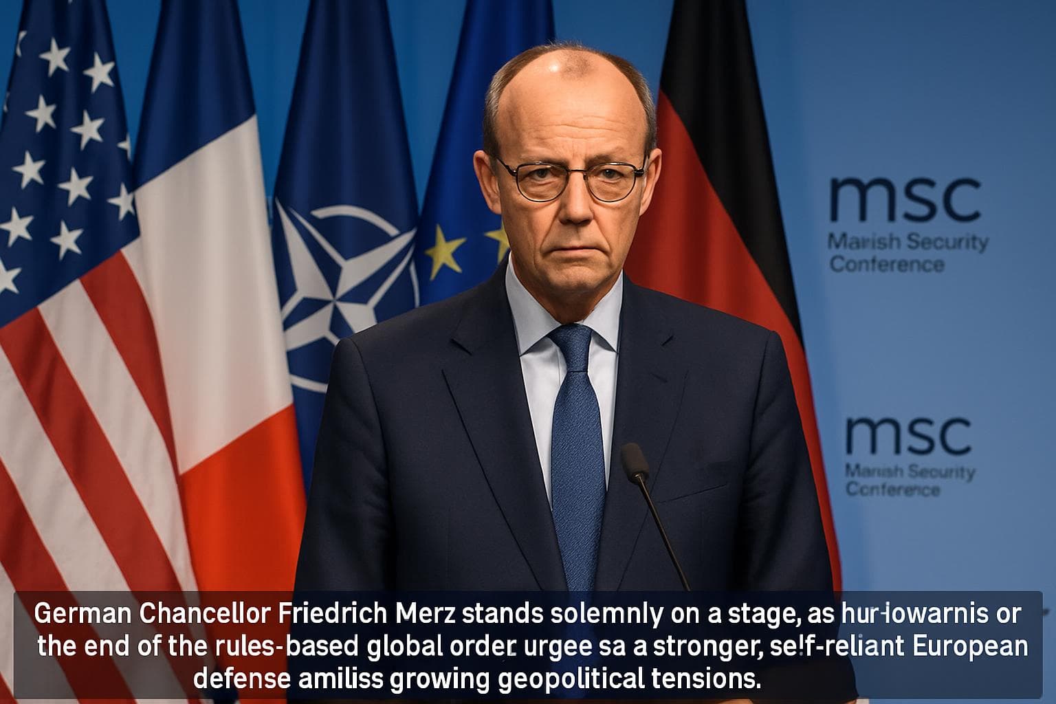 German Chancellor Friedrich Merz at Munich Security Conference