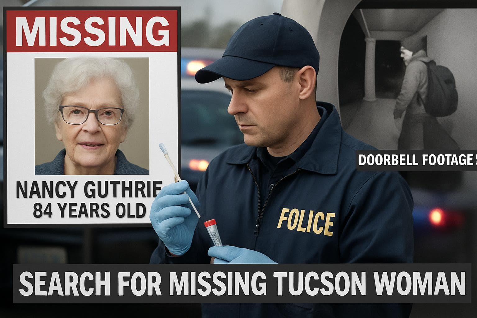 Authorities searching for missing 84-year-old Nancy Guthrie in Tucson