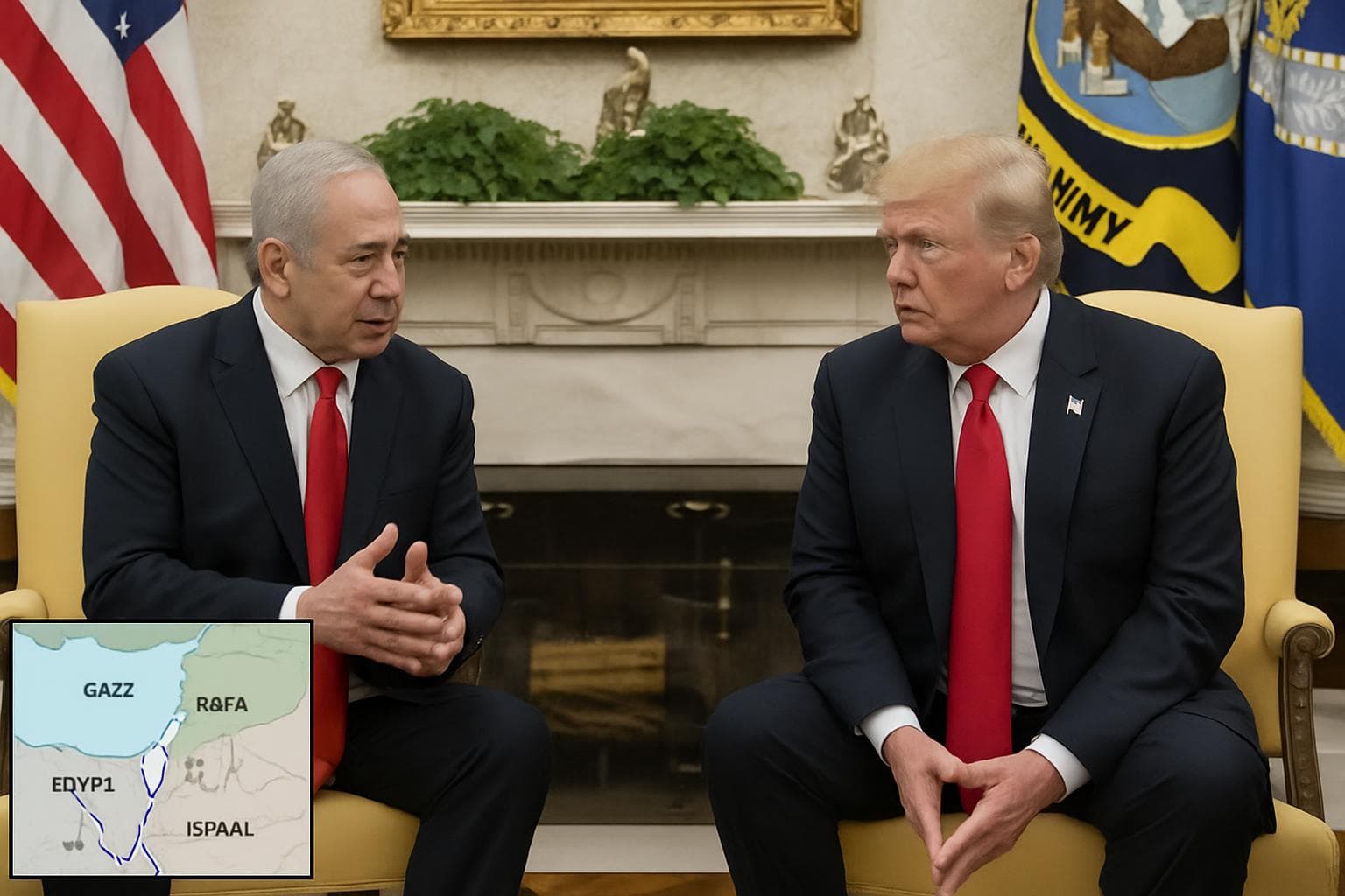 Netanyahu and Trump discussing Gaza ceasefire at White House
