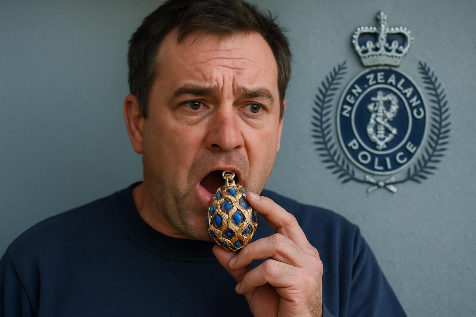 Man accused of swallowing Fabergé egg pendant