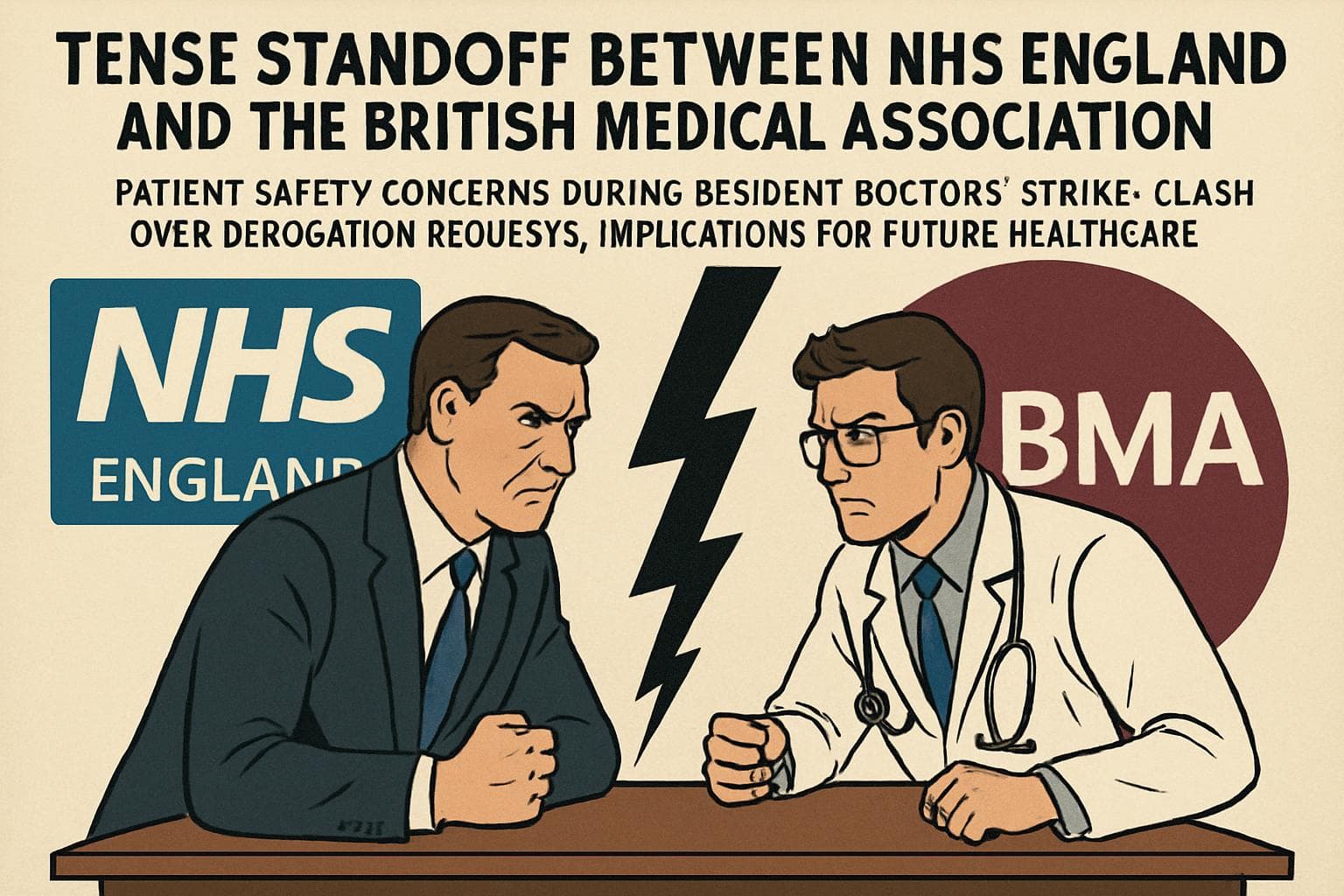 NHS England and BMA standoff over doctors' strike