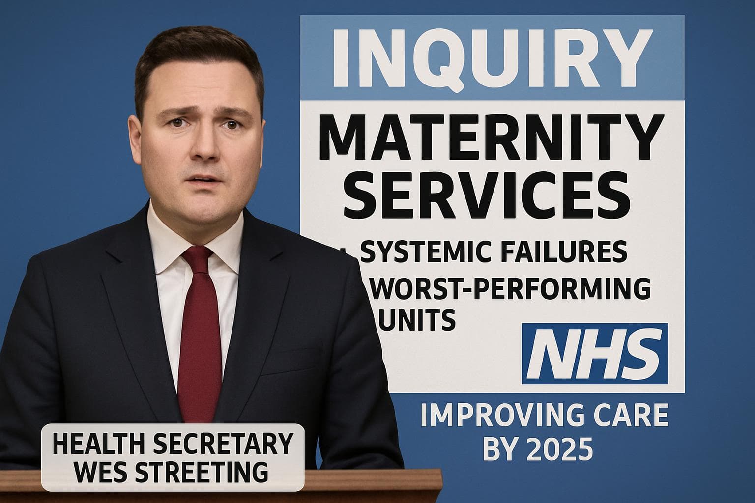 Health Secretary Wes Streeting leading NHS maternity inquiry