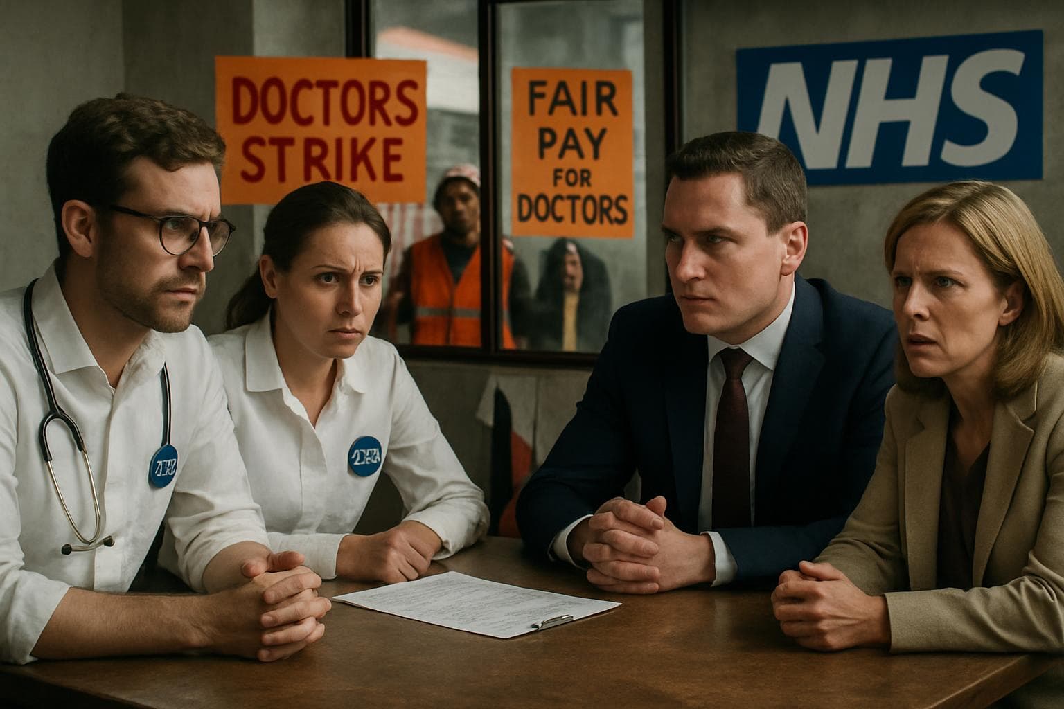 British Medical Association and Health Secretary in negotiation