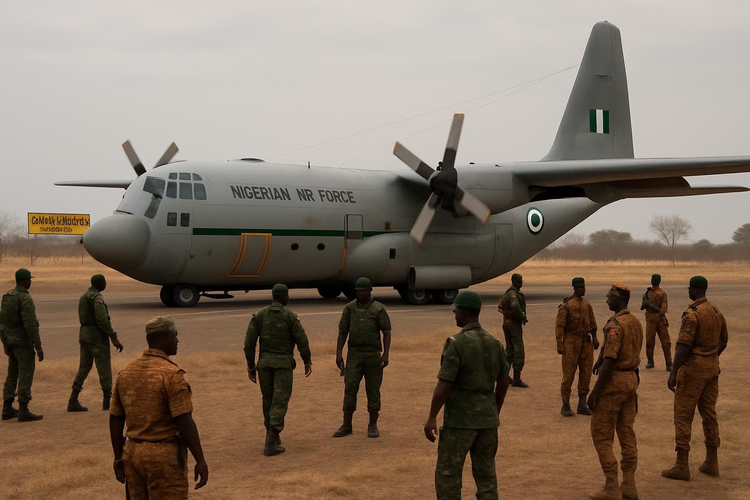 Nigerian military aircraft at Bobo-Dioulasso airport