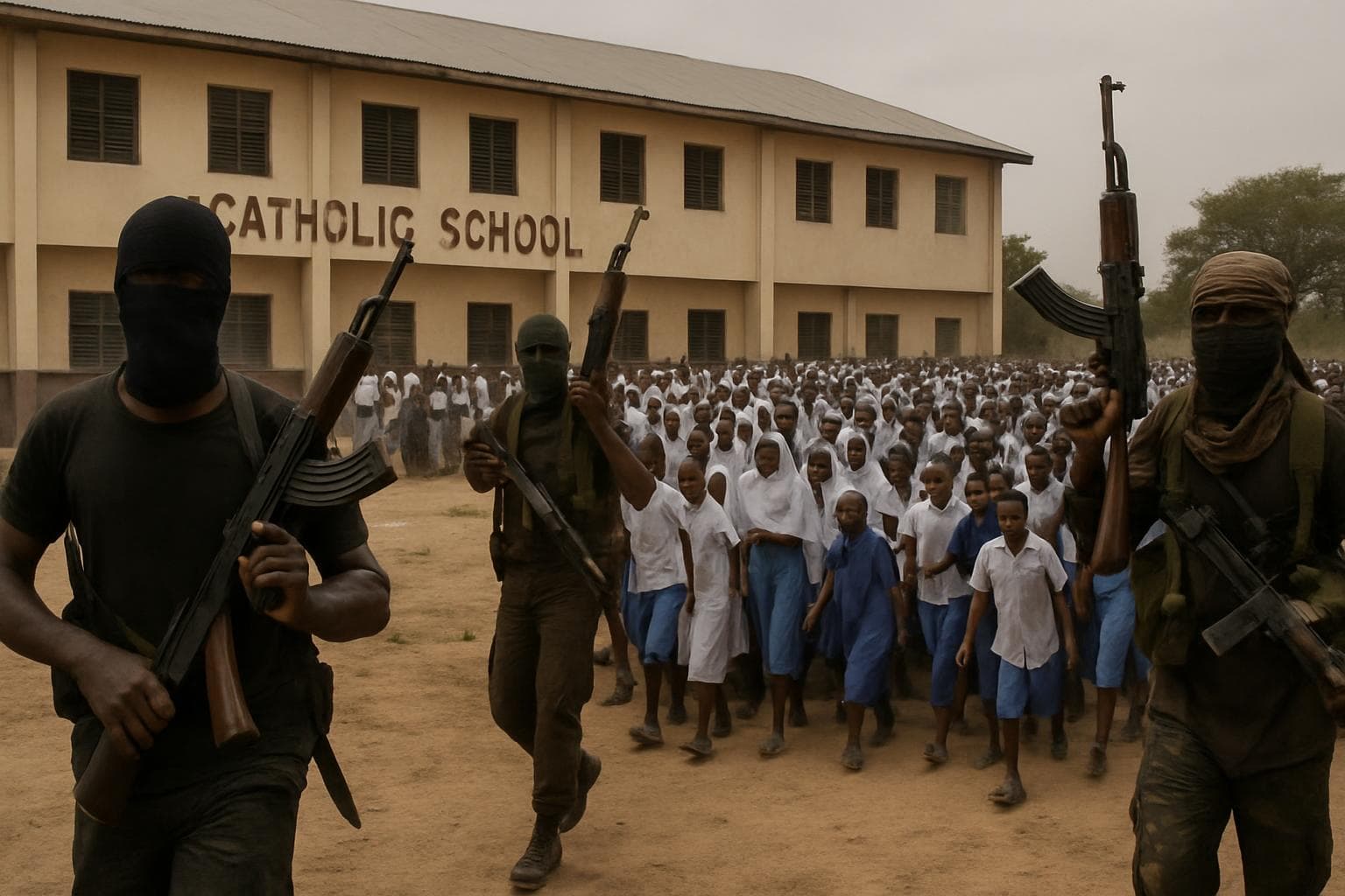 Armed assailants abducting students and teachers in Nigeria
