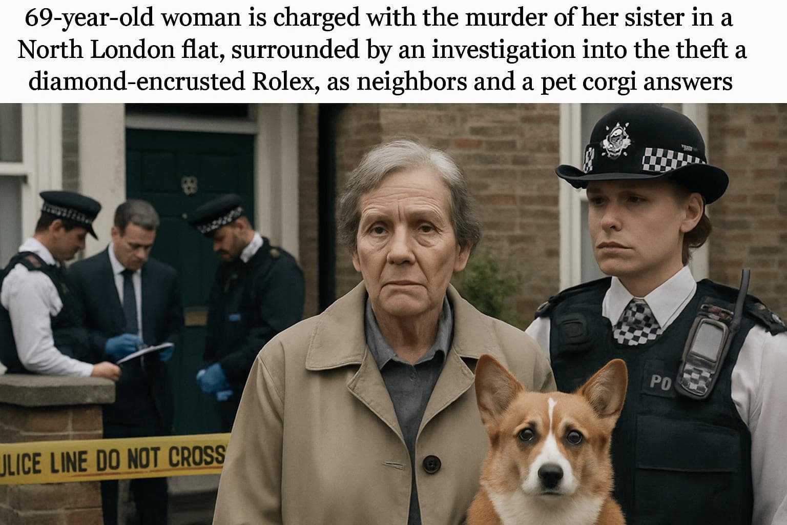 69-year-old woman charged with murder in North London flat