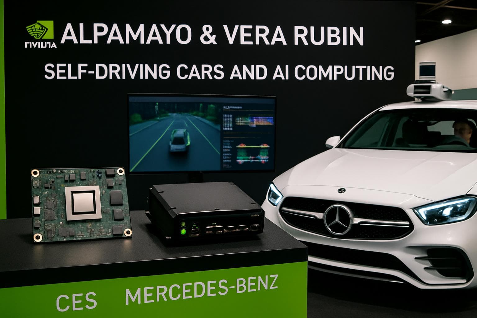 Nvidia Alpamayo and Vera Rubin chips at CES with Mercedes-Benz