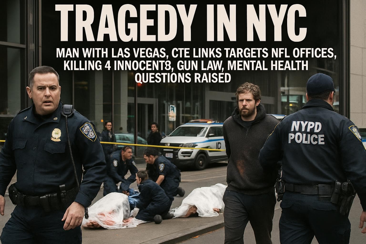 Man in distress at NYC skyscraper linked to NFL incident