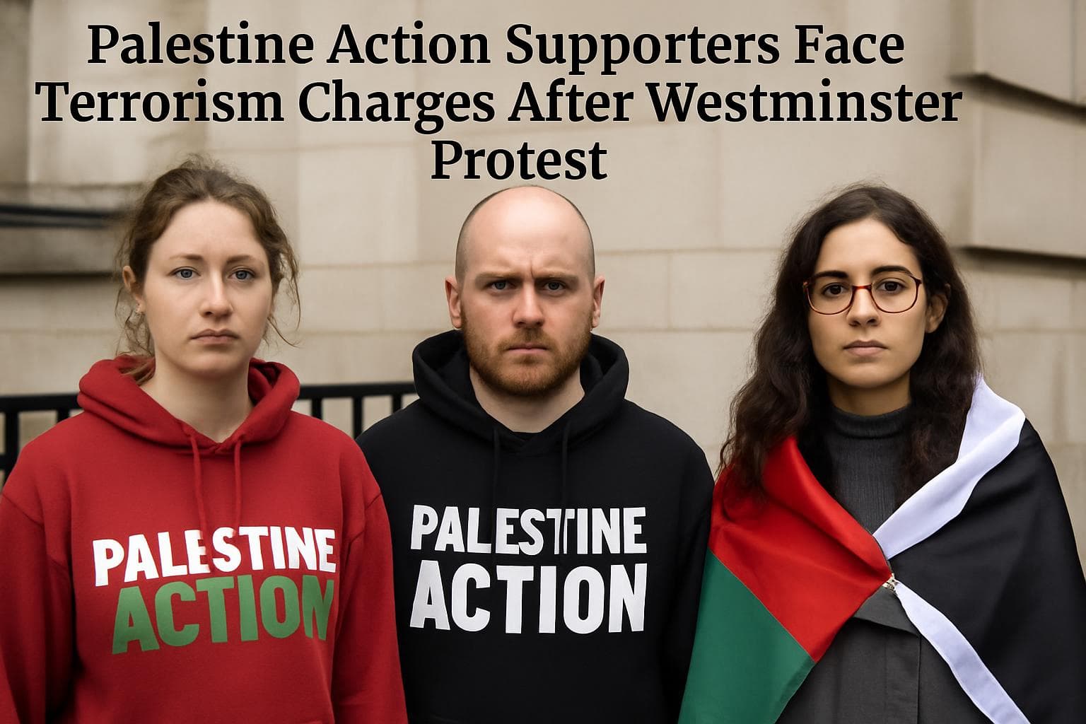 Three Palestine Action supporters facing terrorism charges