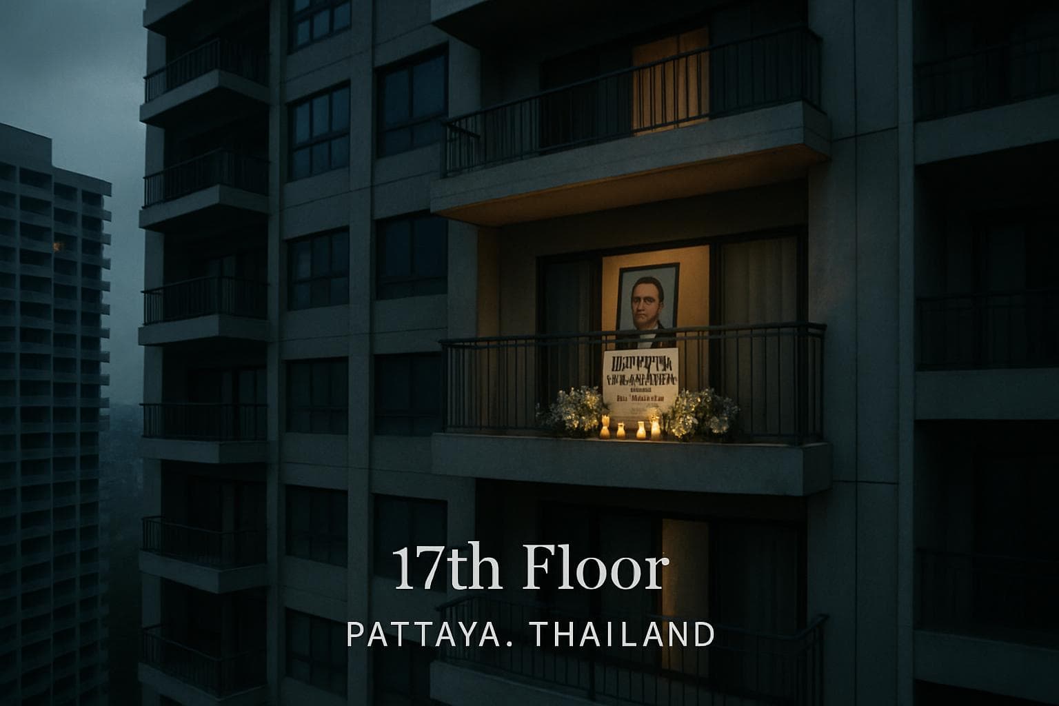High-rise condominium in Pattaya, Thailand, focusing on the 17th floor