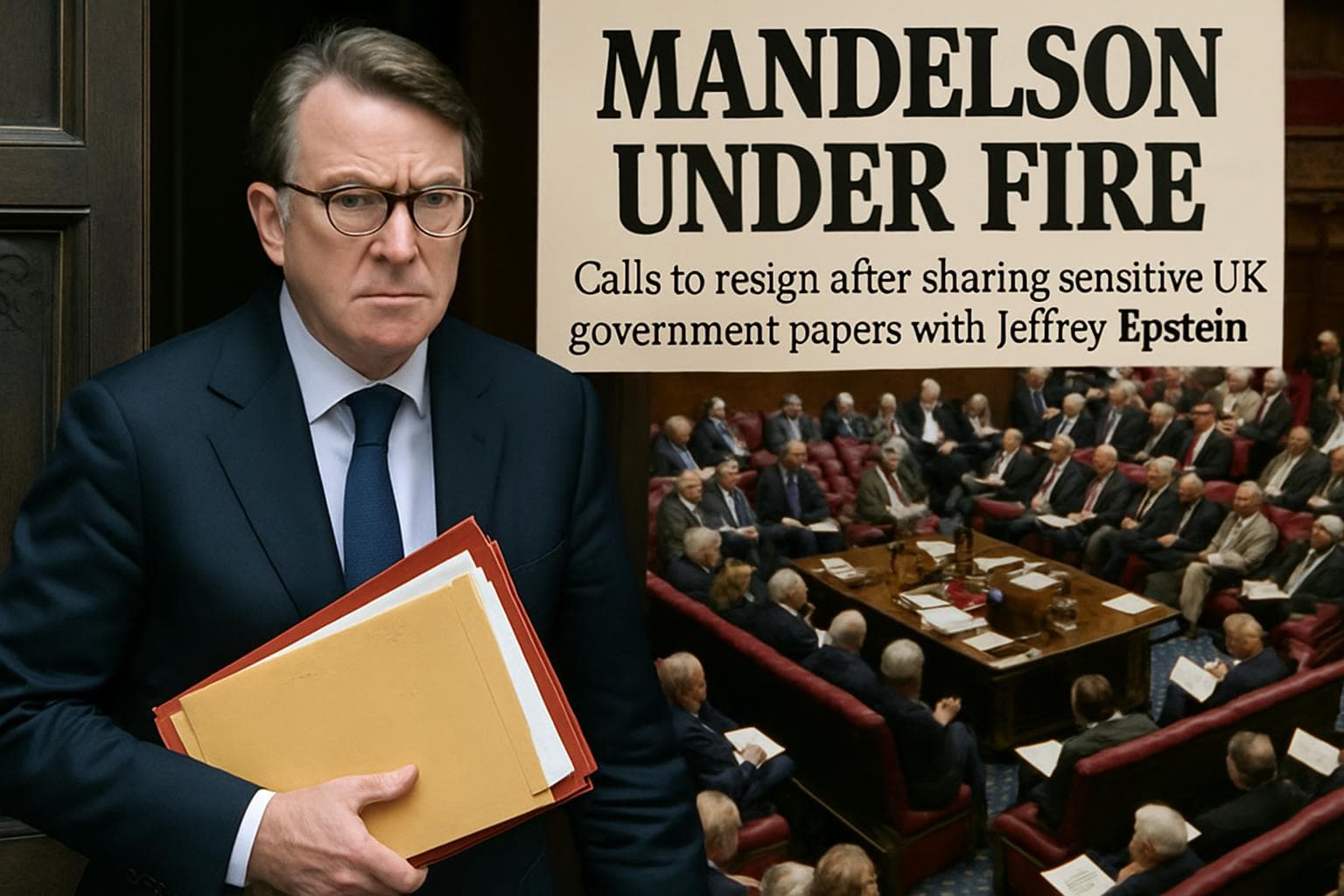 Peter Mandelson facing scandal over UK document sharing