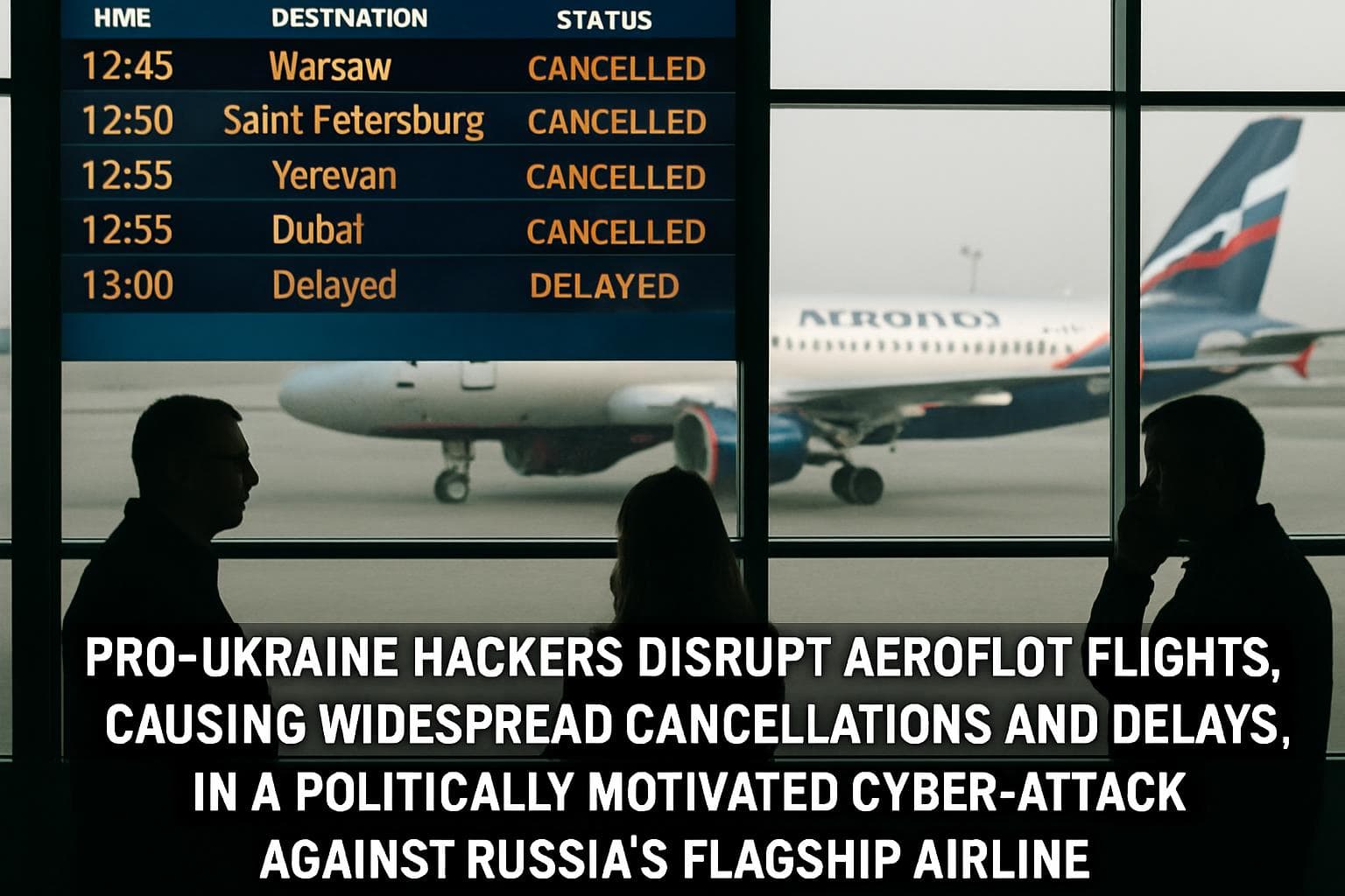 Aeroflot planes grounded at airport after cyber-attack