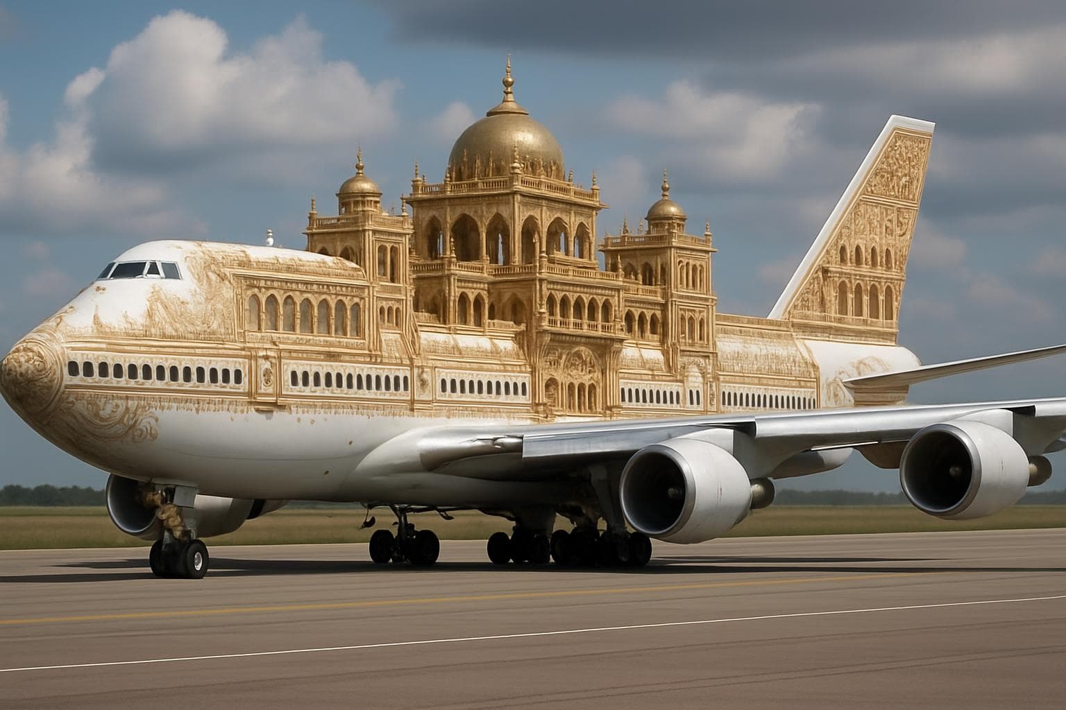 Lavish Boeing aircraft resembling a palace in the sky