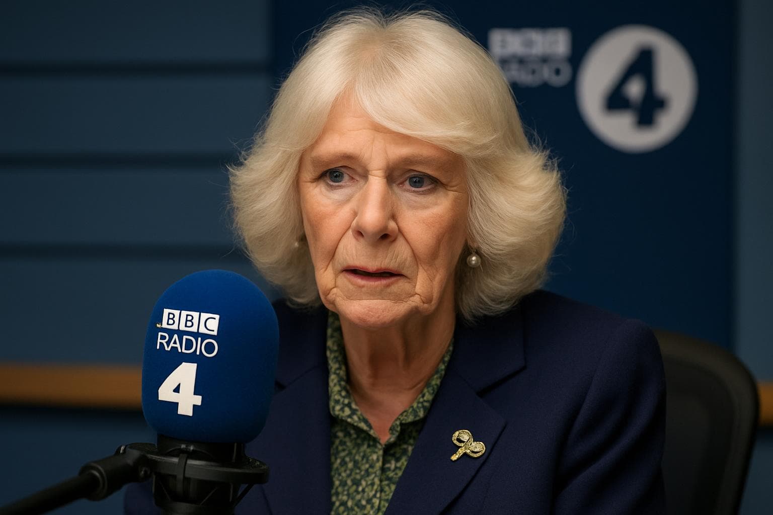Queen Camilla speaking on BBC Radio 4 about domestic violence