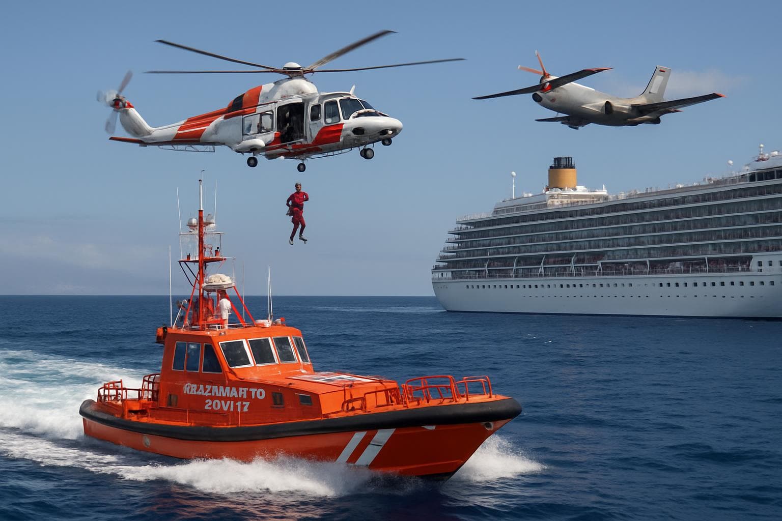 Rescue operation for missing man near Tenerife cruise ship