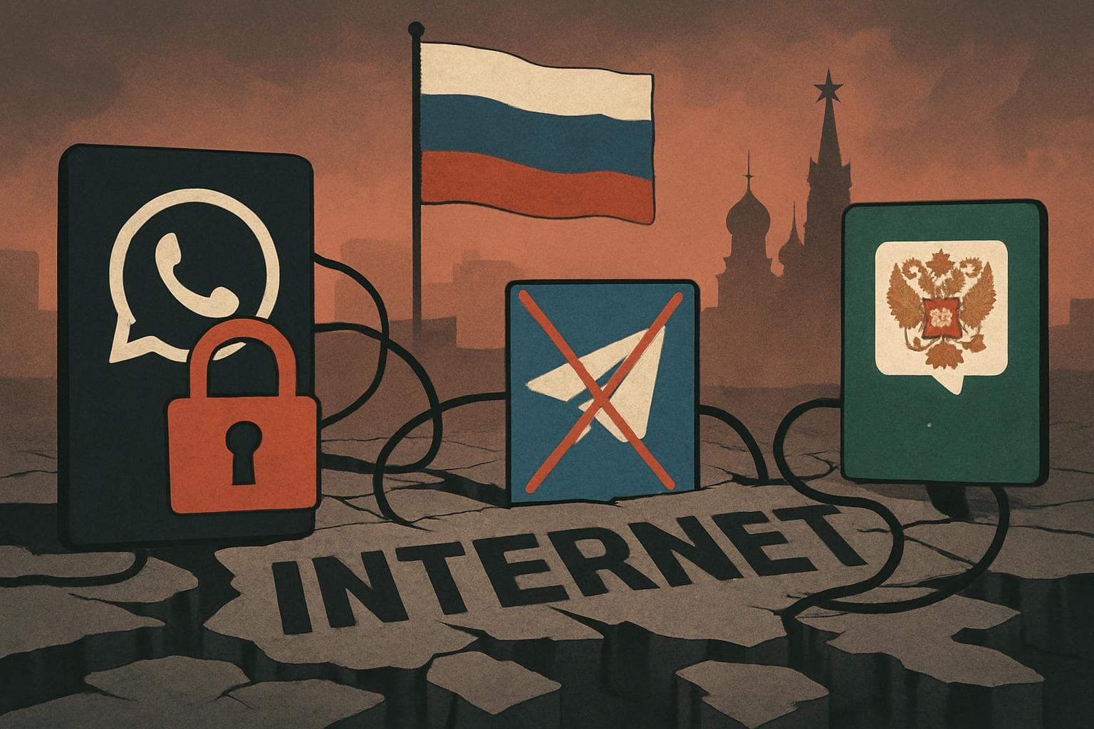 Russia blocking WhatsApp and restricting Telegram communications