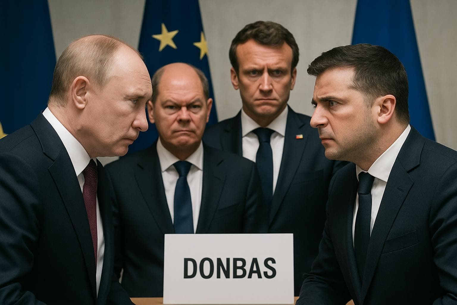 Russian and Ukrainian leaders in tense diplomatic standoff