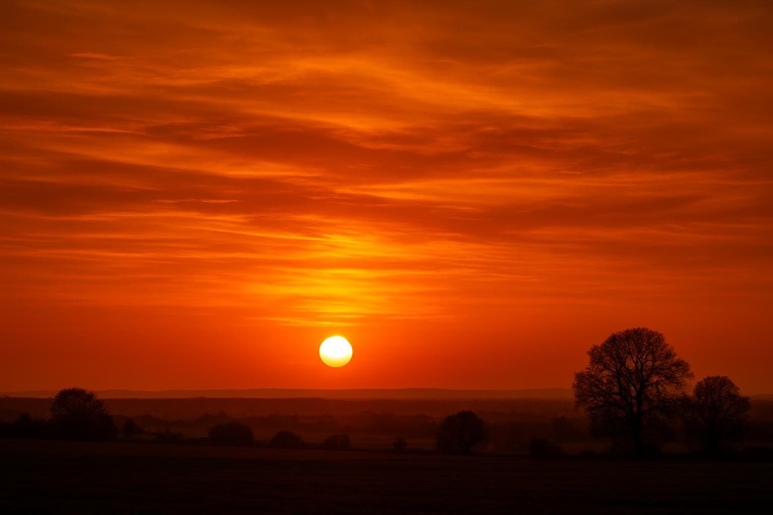 Saharan dust creates golden skies over UK landscape
