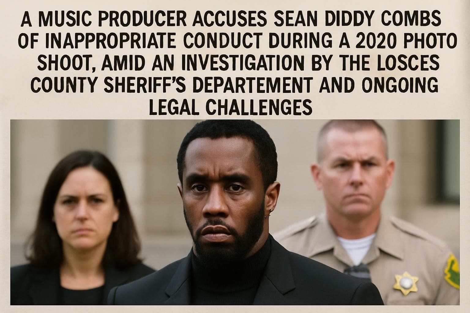 Sean Diddy Combs accused during 2020 photo shoot
