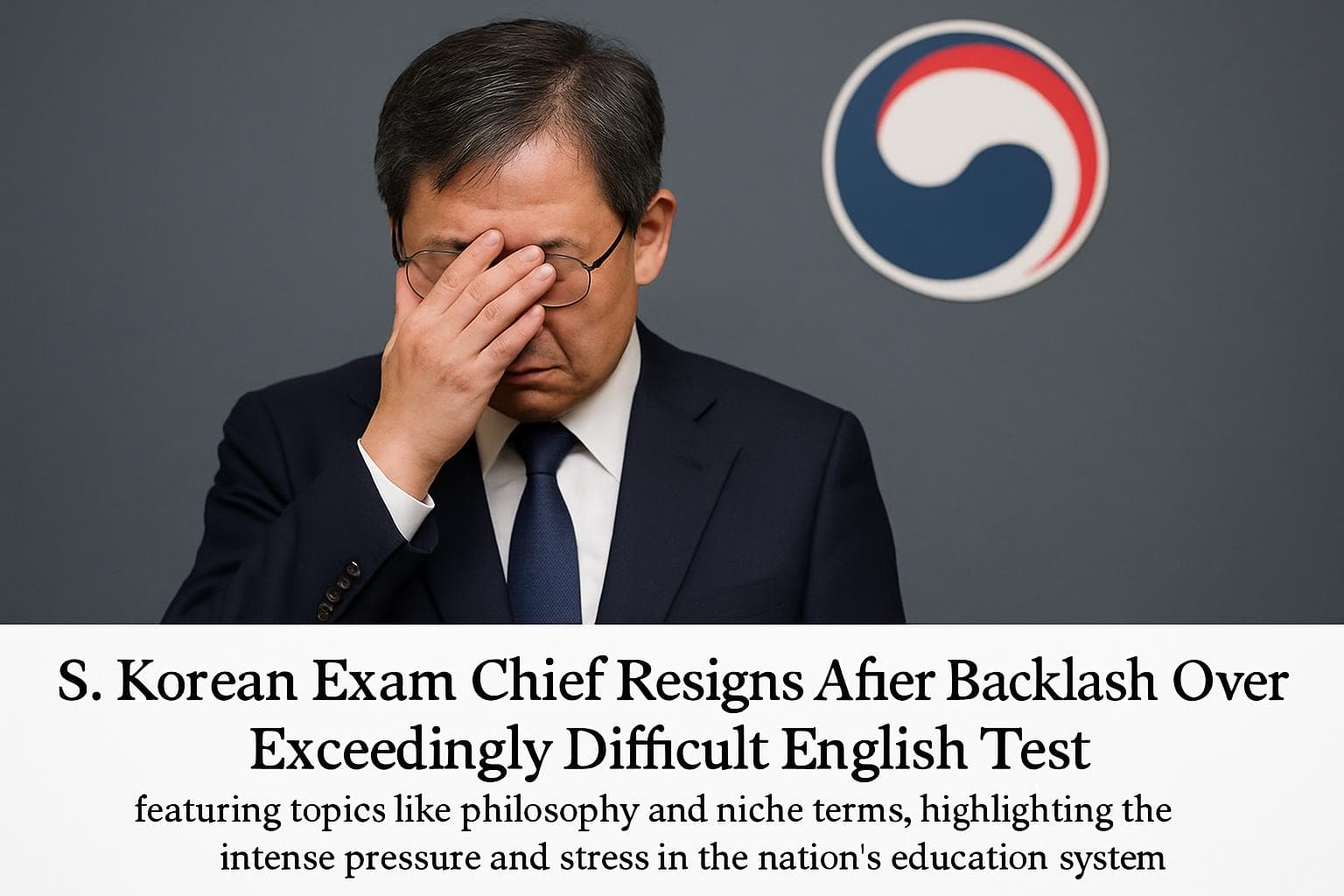 South Korean official resigning amid exam controversy