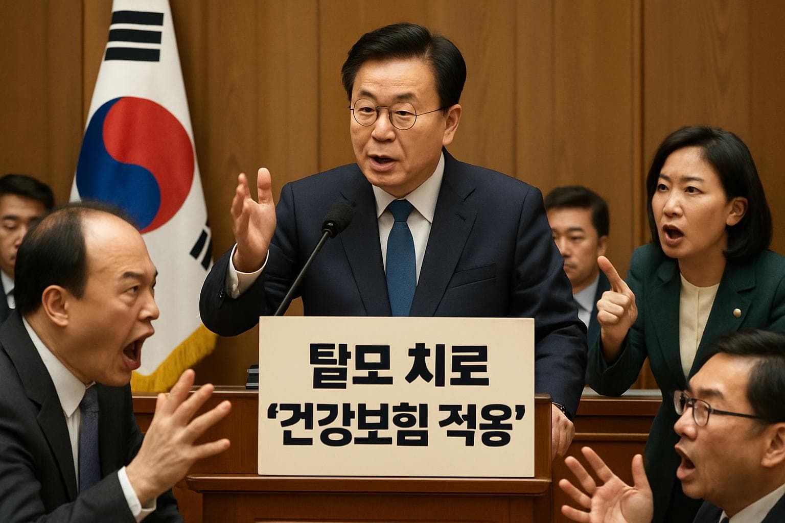 South Korean President in a debate about hair loss policy