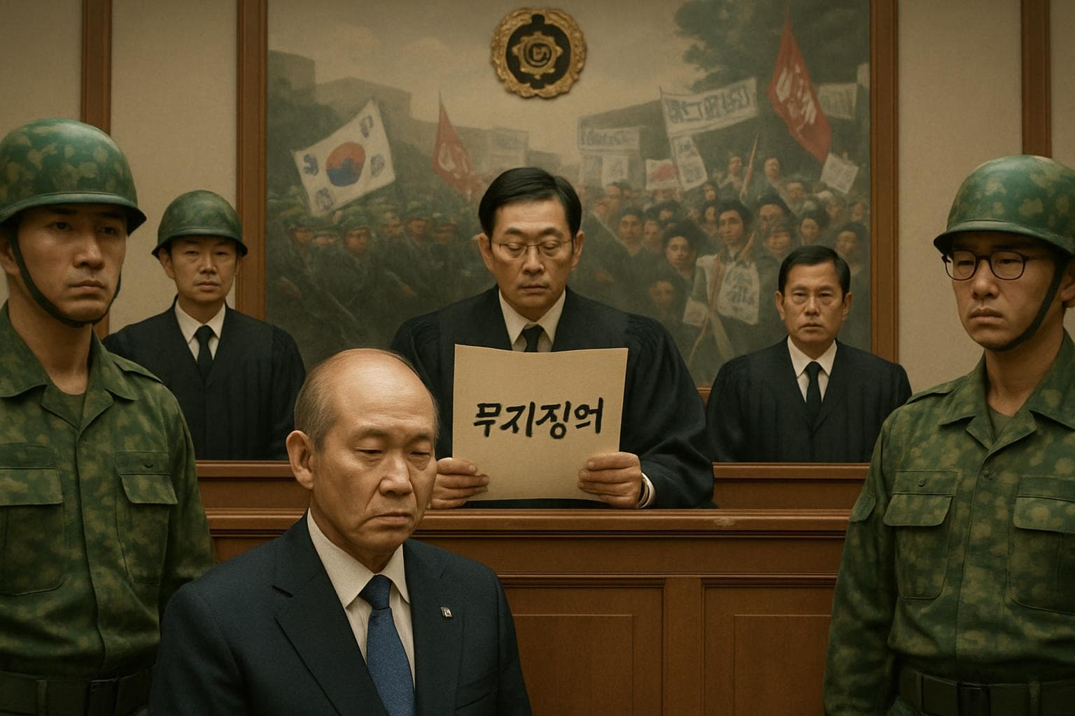 Former South Korean president sentenced to life in court