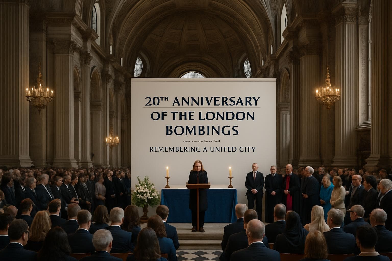 Gathering at St. Paul's Cathedral for London bombings anniversary