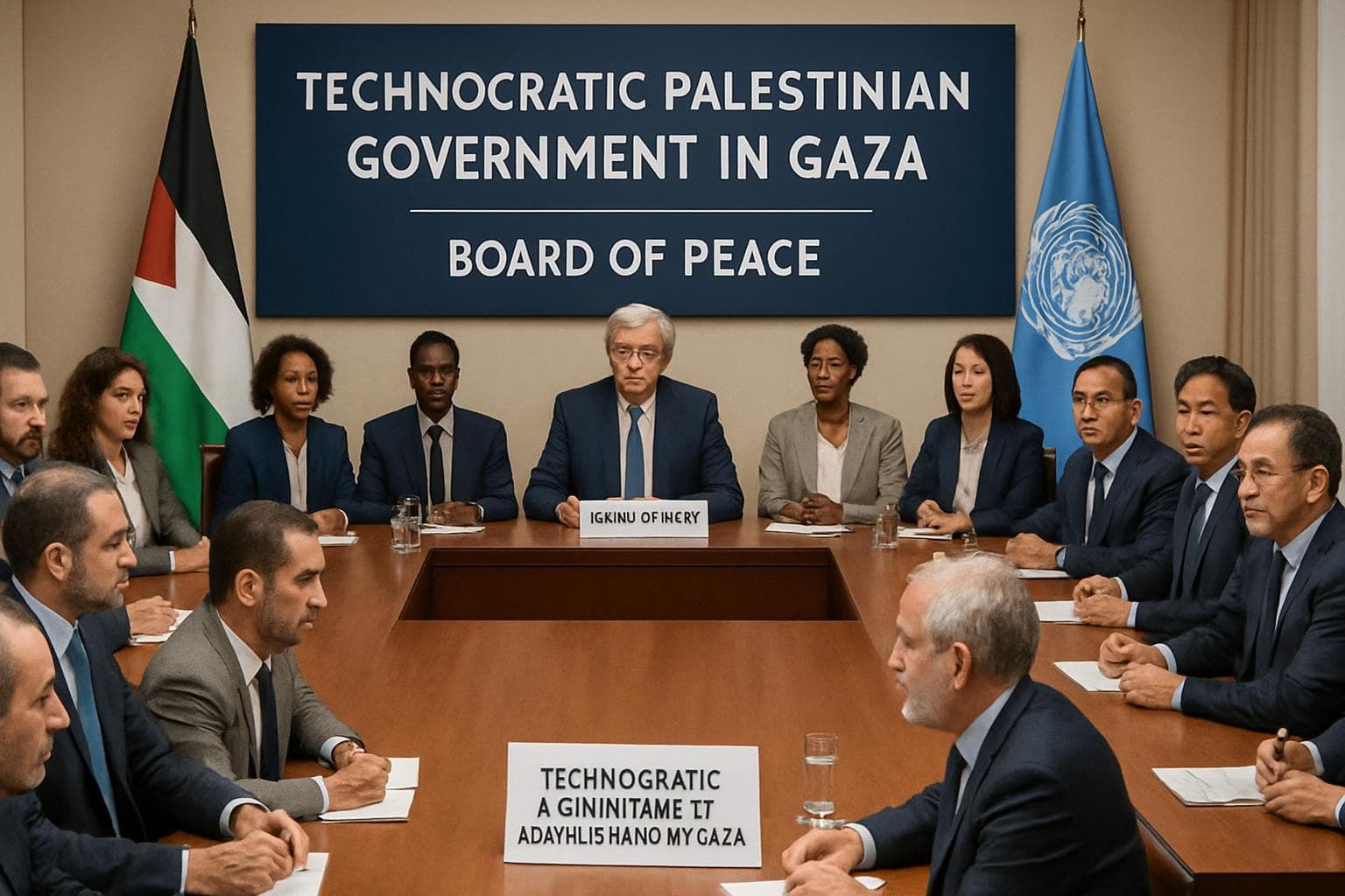 Palestinian leaders in Gaza working on peace and reconstruction