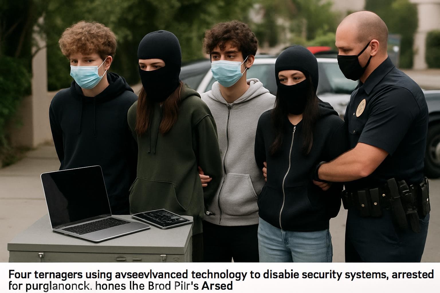 Teenagers in masks arrested for burglarizing celebrity homes