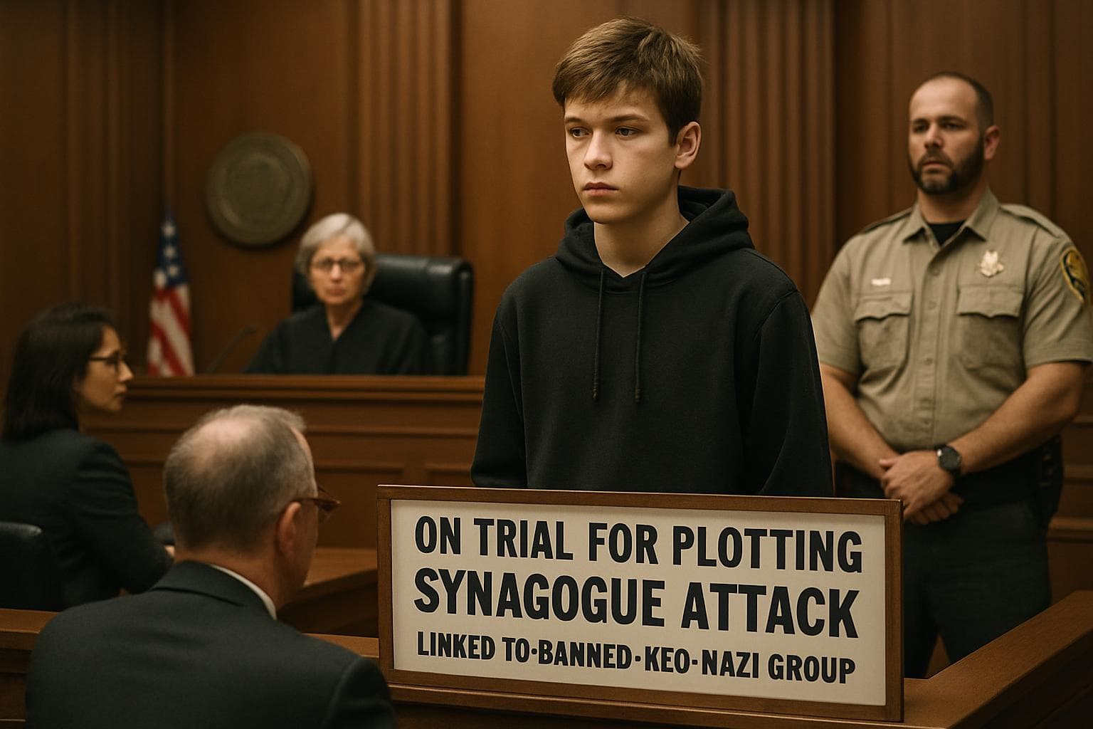 Teenage boy on trial for synagogue attack plot