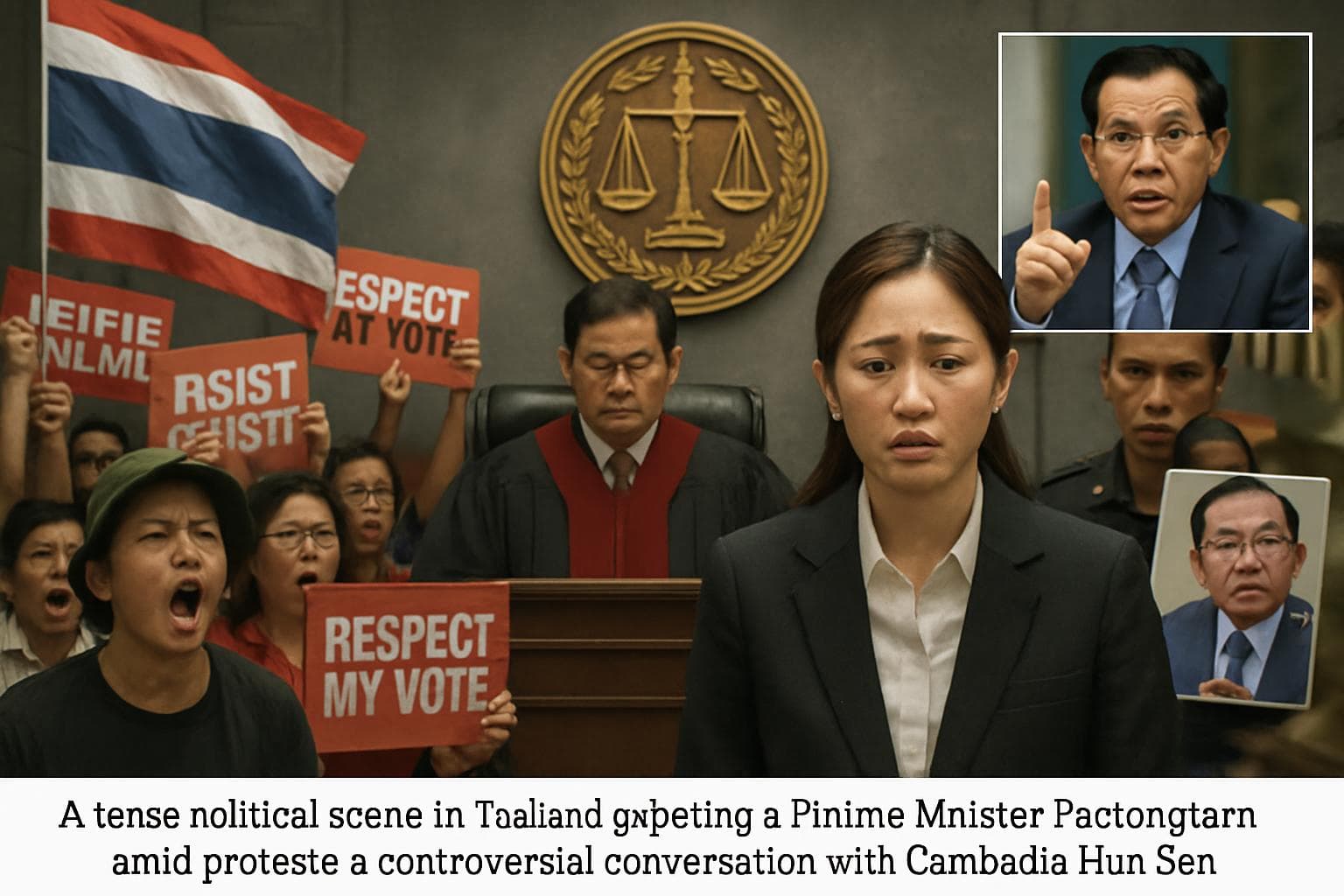 Thai court ruling suspending Prime Minister amid protests