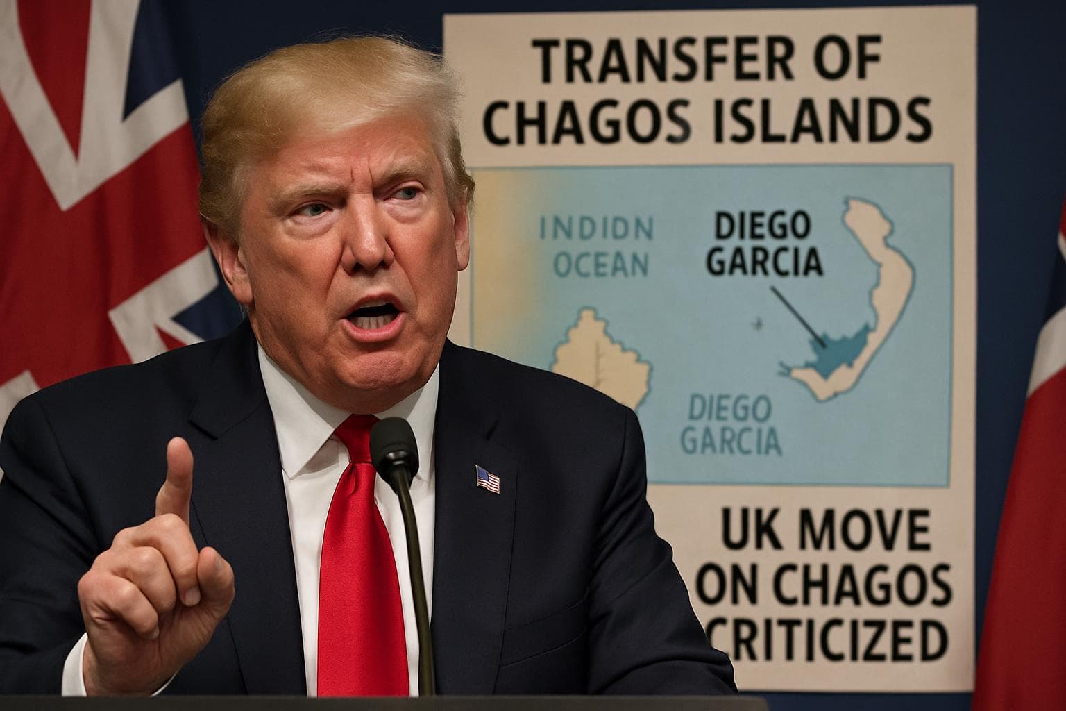 Donald Trump speaking about Chagos Islands transfer to Mauritius
